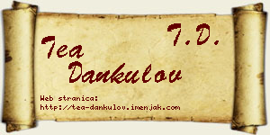 Tea Dankulov vizit kartica